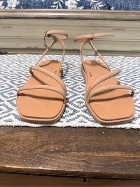 Crocs Miami-Women’s Nude Strappy Ankle strap Sandals-9